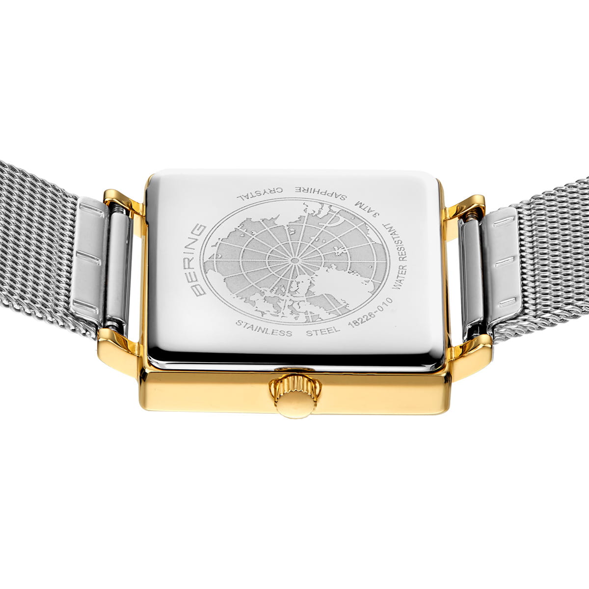 BERING Ladies, Square Dial, Two-tone Watch 18226-010