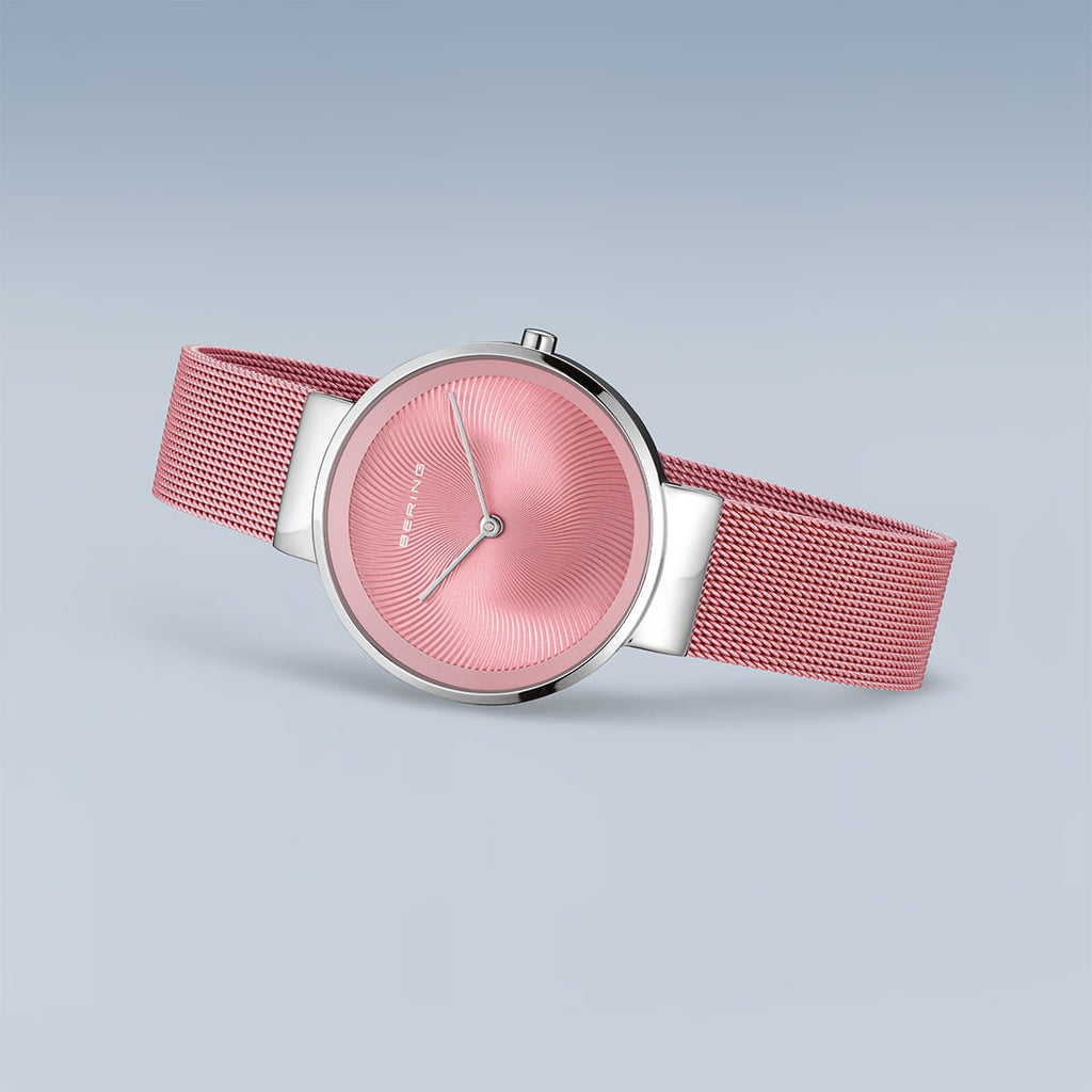 BERING Ladies Watch Set Pink Face 19031-989-GWP