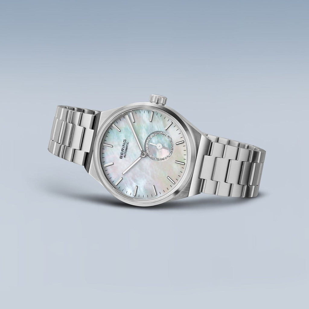 BERING Ladies Automatic Mother of Pearl Watch 19435-704