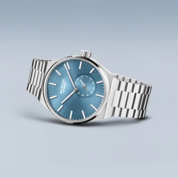 BERING Automatic Light Blue Watch 19441-Charity