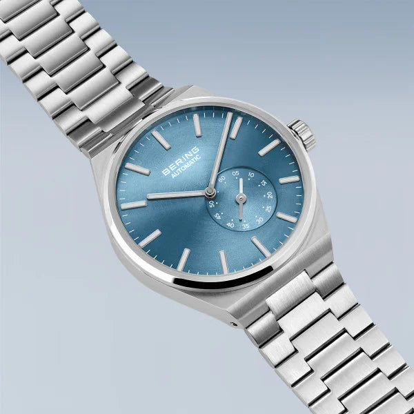 BERING Automatic Light Blue Watch 19441-Charity