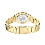 BERING Ladies Gold Metal Strap Watch with White Dial 19932-734