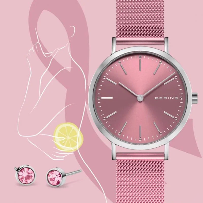 BERING Watch Set Light Pink Face 14134-999-GWP