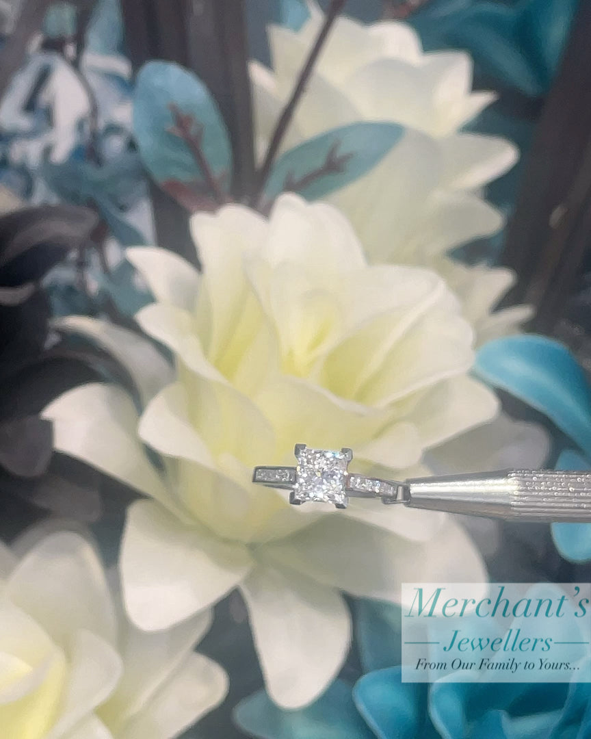 Platinum 2.29tct Princess Cut LAB Diamond Ring - GIA CERTIFIED