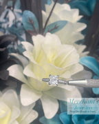 Platinum 2.29tct Princess Cut LAB Diamond Ring - GIA CERTIFIED