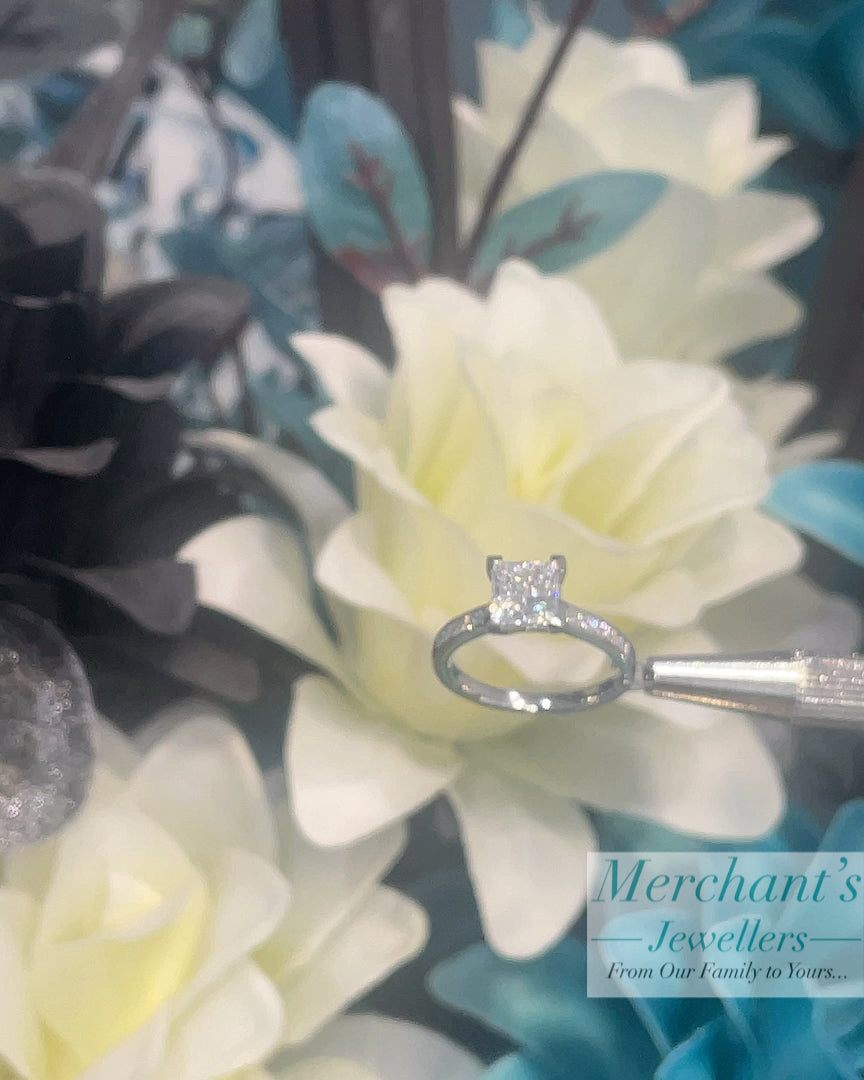 Platinum 2.29tct Princess Cut LAB Diamond Ring - GIA CERTIFIED