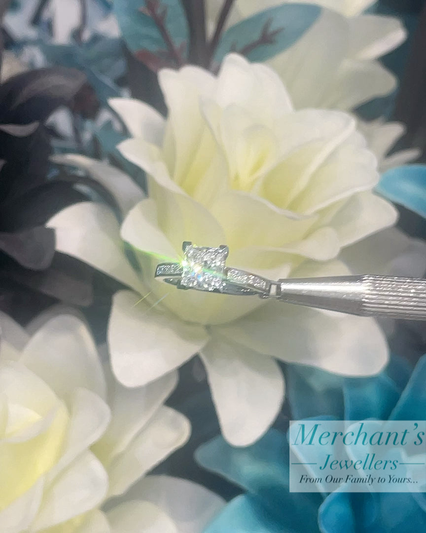 Platinum 2.29tct Princess Cut LAB Diamond Ring - GIA CERTIFIED