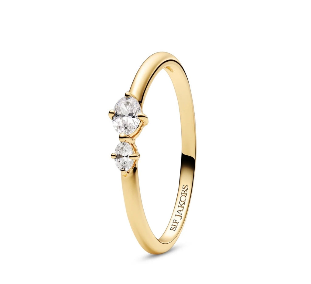 Essenza Gold Ovale Due Ring