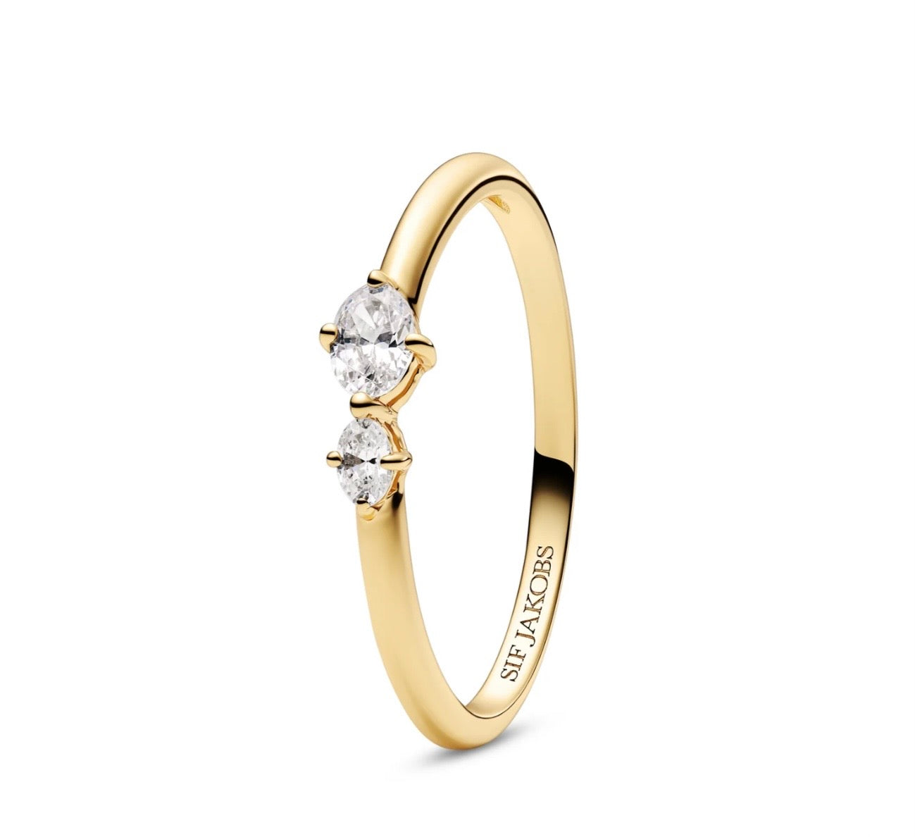 Essenza Gold Ovale Due Ring