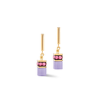 GeoCUBE® Iconic Layer Earrings Gold-Rainbow