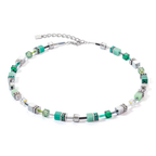 GeoCUBE® Necklace Silver/Green