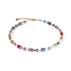 GeoCUBE® Necklace Multi-colour/ Gold