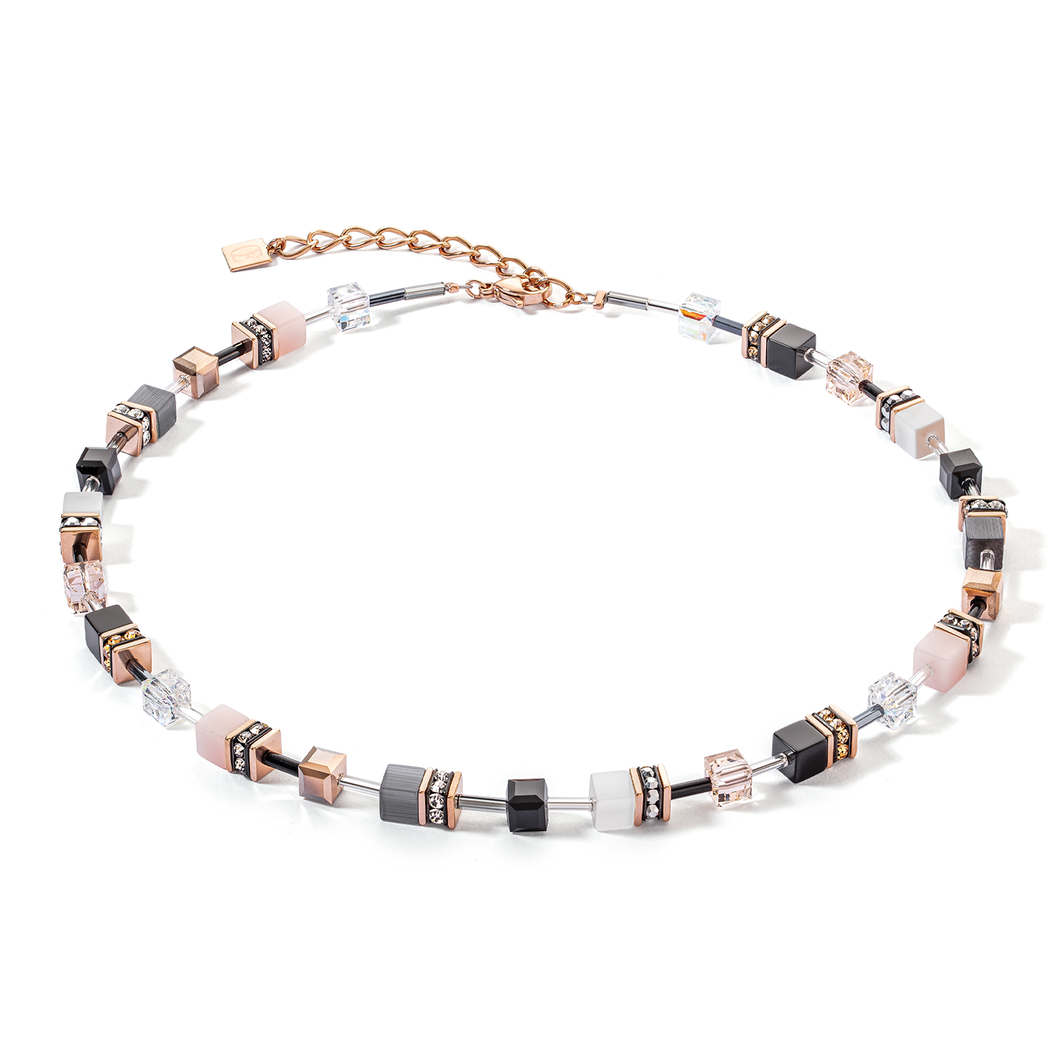 GeoCUBE® Necklace Rose Gold Soft