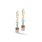 GeoCUBE® Iconic earrings Gold-Multicolour