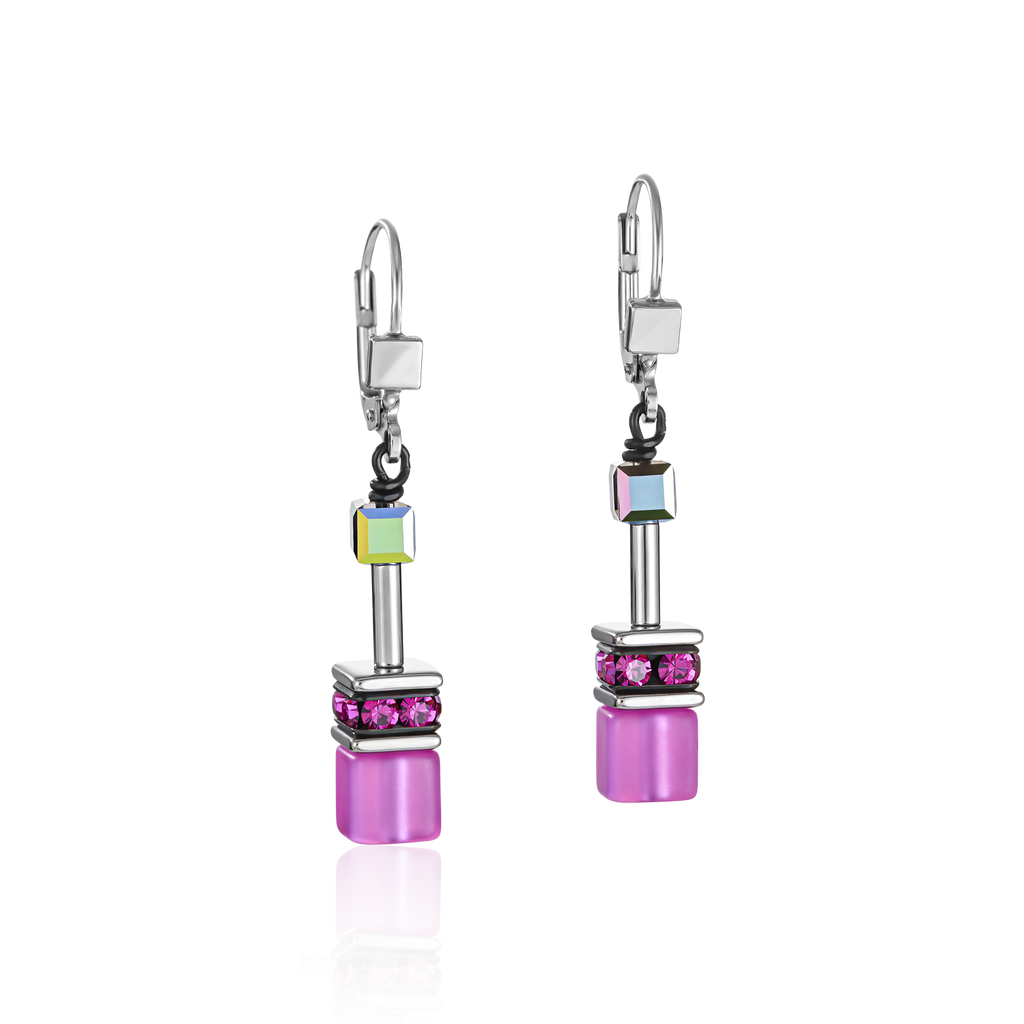 GeoCUBE® Iconic earrings Pink