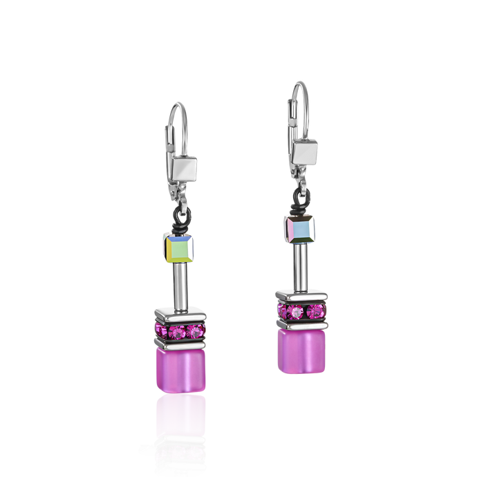 GeoCUBE® Iconic earrings Pink
