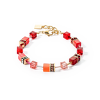 GeoCUBE® Iconic Bracelet Gold Red