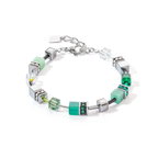 GeoCUBE® Iconic bracelet Silver-Green