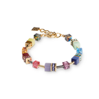 GeoCUBE® Iconic bracelet Gold-Multicolour