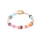 GeoCUBE Iconic Bracelet Aqua Apricot