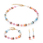 GeoCUBE Iconic Bracelet Aqua Apricot