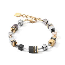 Load image into Gallery viewer, GEOCUBE® Bracelet Grey-Gold
