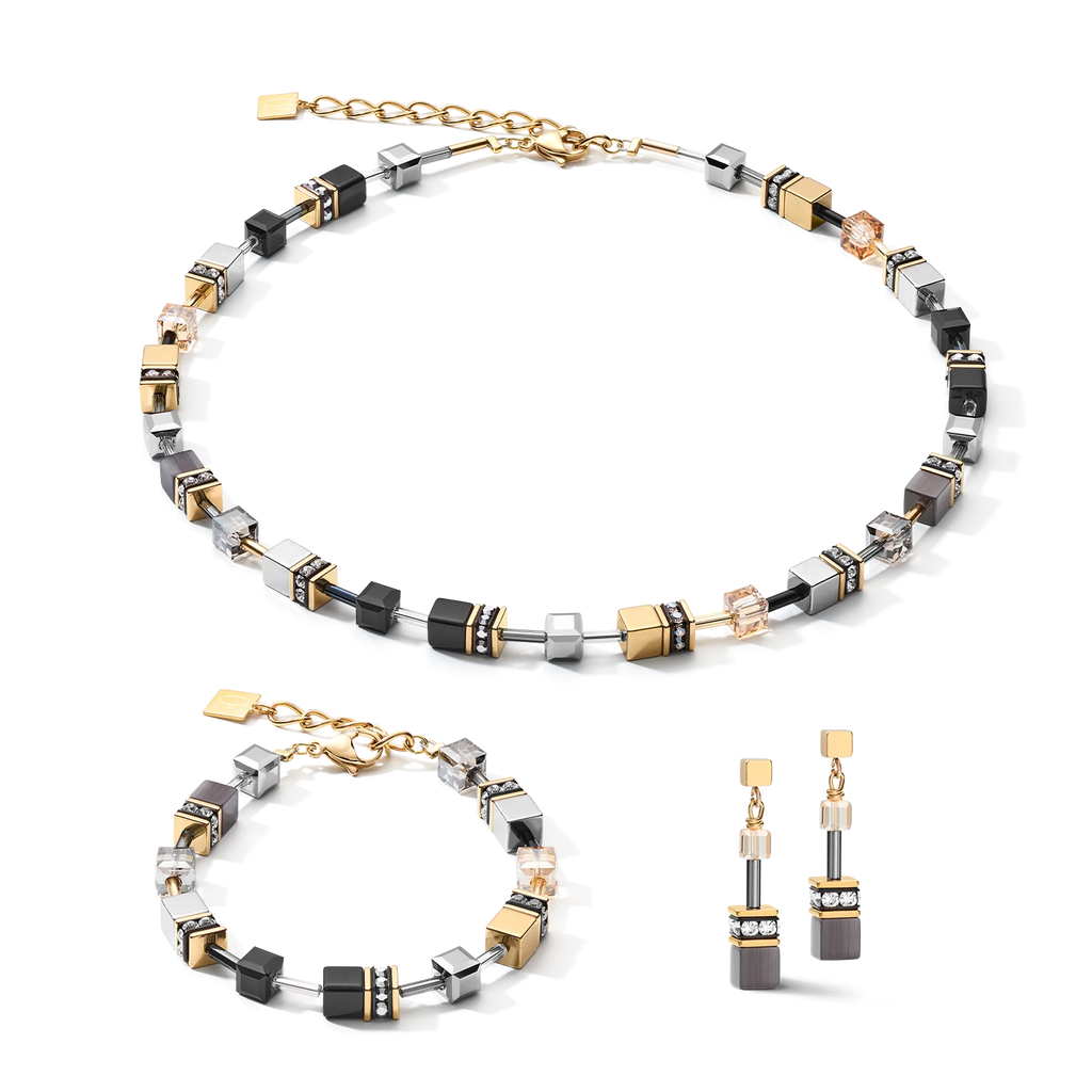 GEOCUBE® Bracelet Grey-Gold
