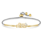 MILLELUCI Gold Tone Best Friends Bracelet