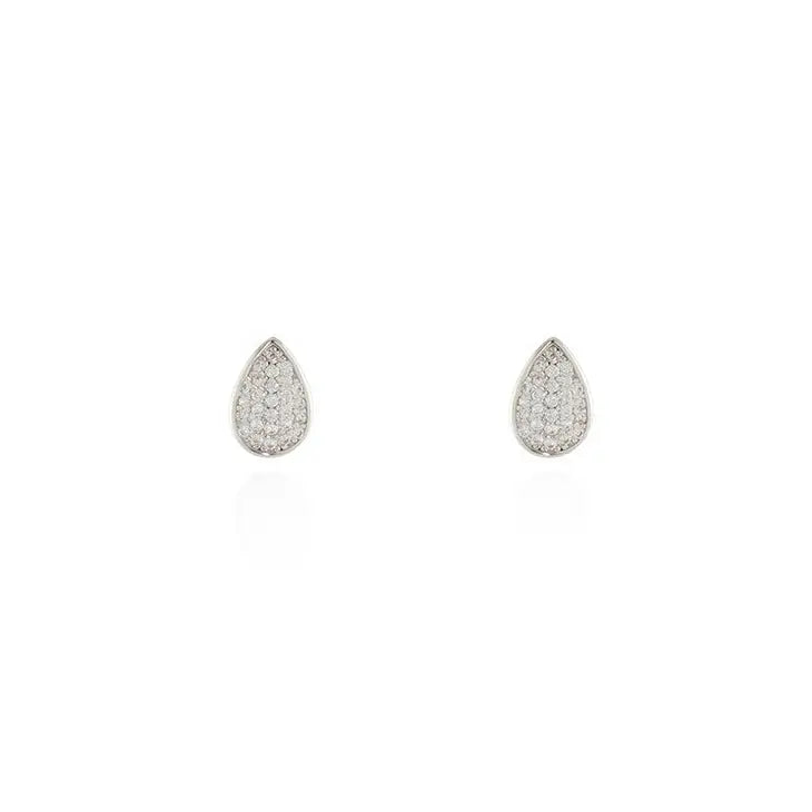 Pace Earrings Plated in Rhodium