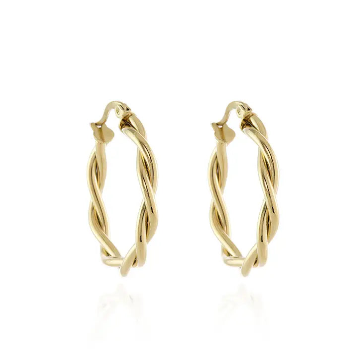 Olena Gold Hoop Earrings