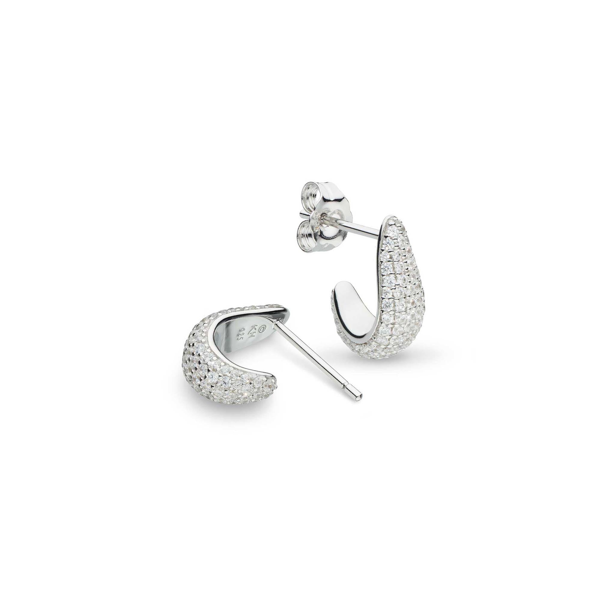 Coast Tumble Glisten Pavé Hoop Earrings