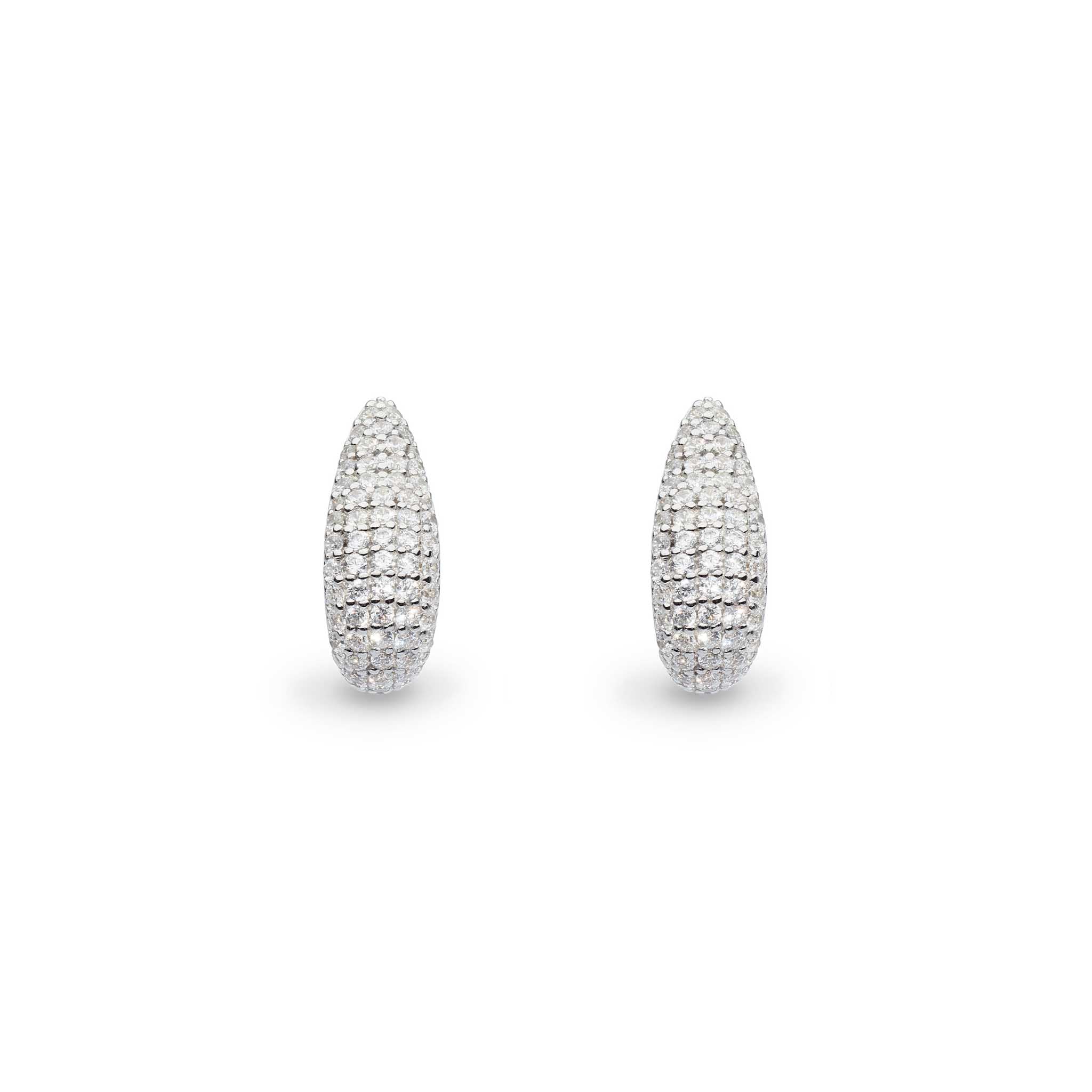 Coast Tumble Glisten Pavé Hoop Earrings