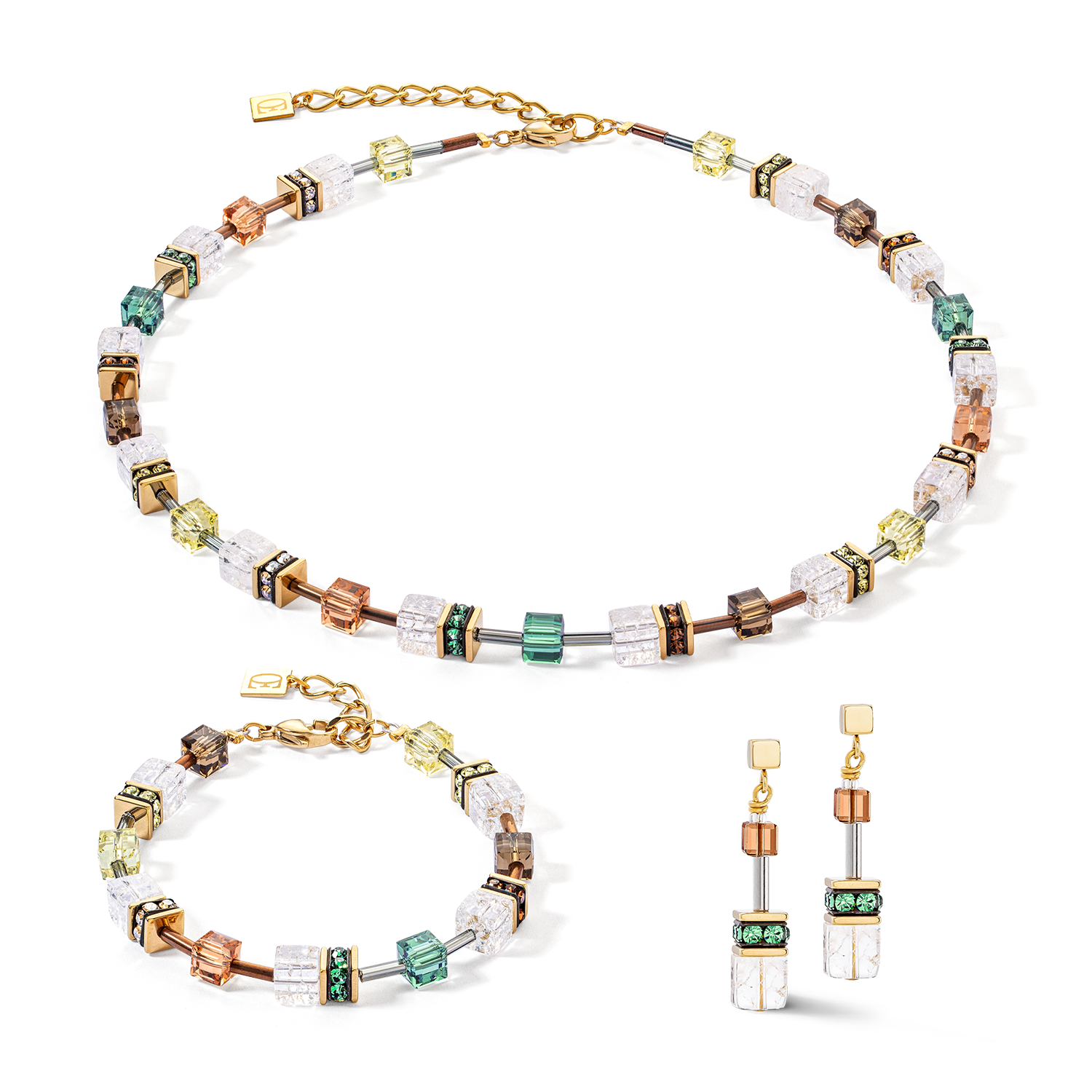 GeoCUBE® Iconic Nature Bracelet Brown-White
