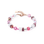 GeoCUBE Iconic Nature Bracelet Pink White