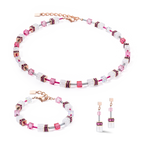 GeoCUBE Iconic Nature Bracelet Pink White