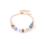 GeoCUBE® Iconic Chain bracelet pale blue pink
