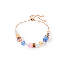 Load image into Gallery viewer, GeoCUBE® Iconic Chain bracelet pale blue pink
