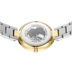 Bering Ladies Two Tone Metal Strap Watch with Diamond Dial 17529-710