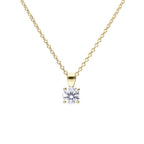 Diamonfire Gold Plated Four Claw 1.00ct Pendant