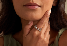 Load image into Gallery viewer, Clogau® Celebration Sterling Silver Crown Ring with Topaz
