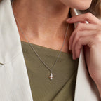 Clogau® Nature's Wonder Sterling Silver Seashell Pendant with Topaz