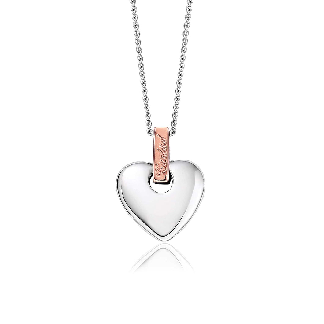 Clogau® Cariad® Silver and Diamond Heart Pendant