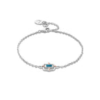 Royal Clogau® Sterling Silver Gateways Bracelet with Swiss Blue Topaz