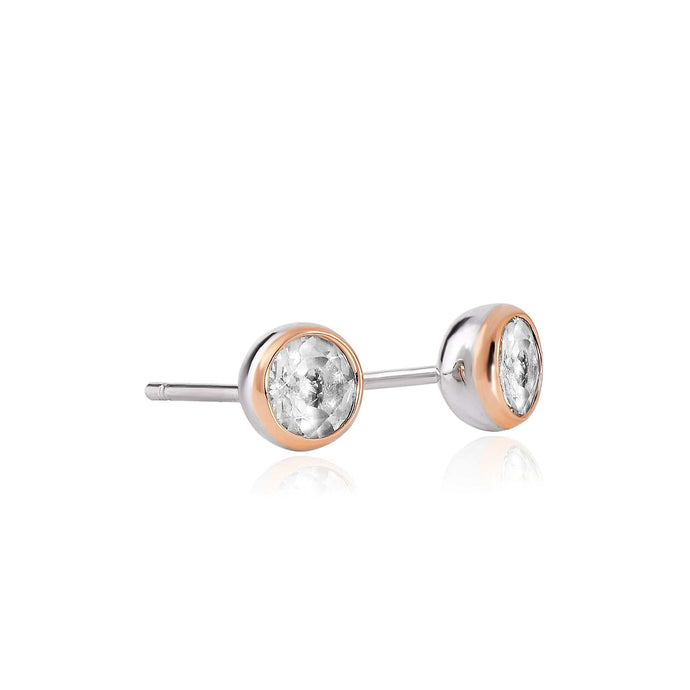 Clogau® Celebration Sterling Silver Stud Earrings with Topaz
