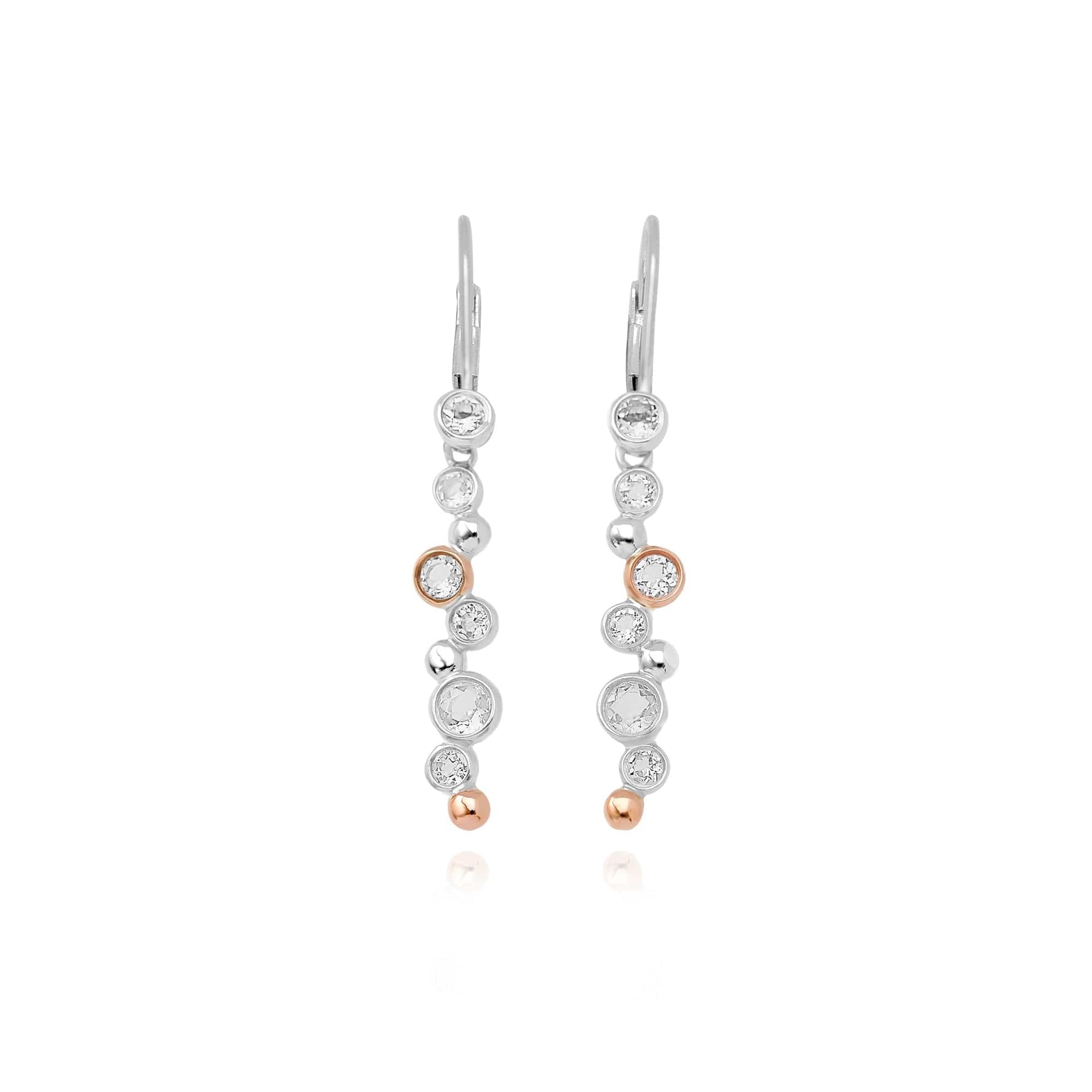 Clogau® Celebration Sterling Silver Drop Earrings with Topaz
