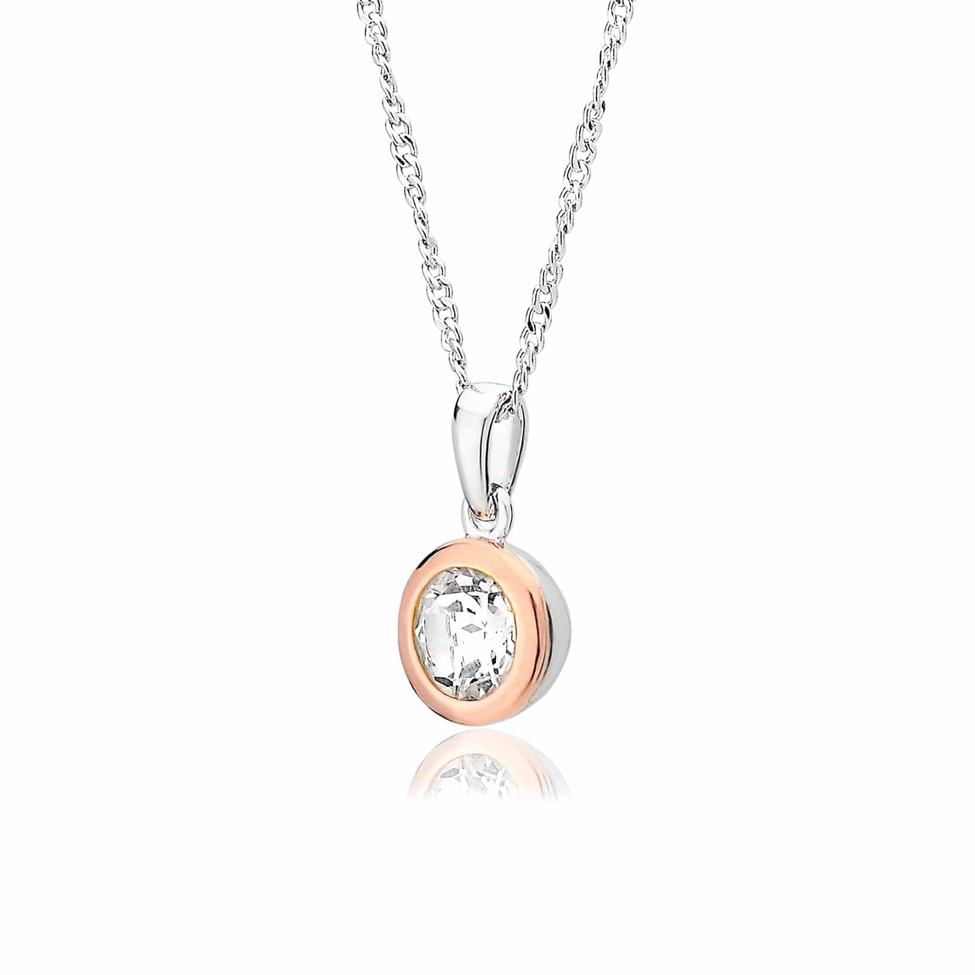 Clogau® Celebration Sterling Silver Single Stone Pendant with Topaz