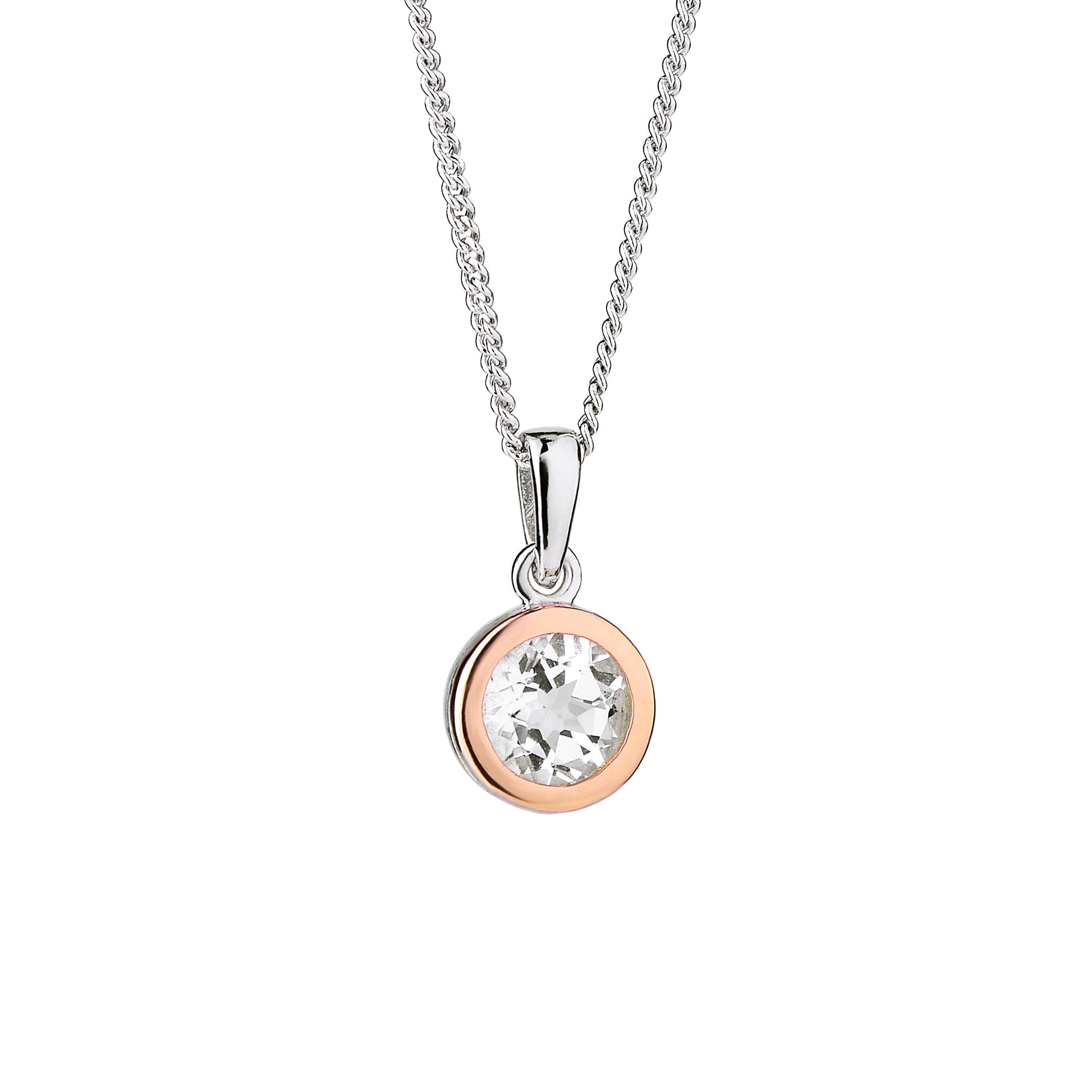Clogau® Celebration Sterling Silver Single Stone Pendant with Topaz