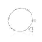 Clogau® Past Present Future® Sterling Silver Heart Affinity Bracelet with Topaz