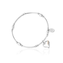 Load image into Gallery viewer, Clogau® Past Present Future® Sterling Silver Heart Affinity Bracelet with Topaz
