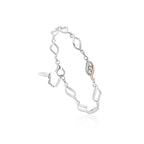 Clogau® Past Present Future® Sterling Silver Multi-Link Bracelet with Topaz